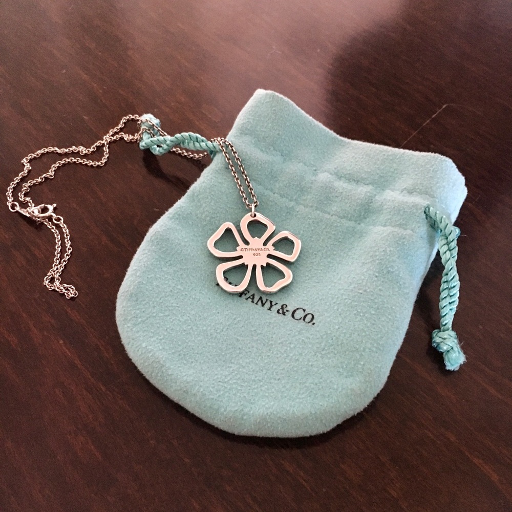 Tiffany Hibiscus Flower Necklace